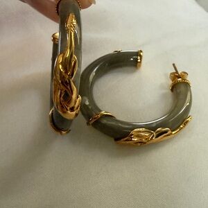 Gas bijoux cobra goop gray earrings